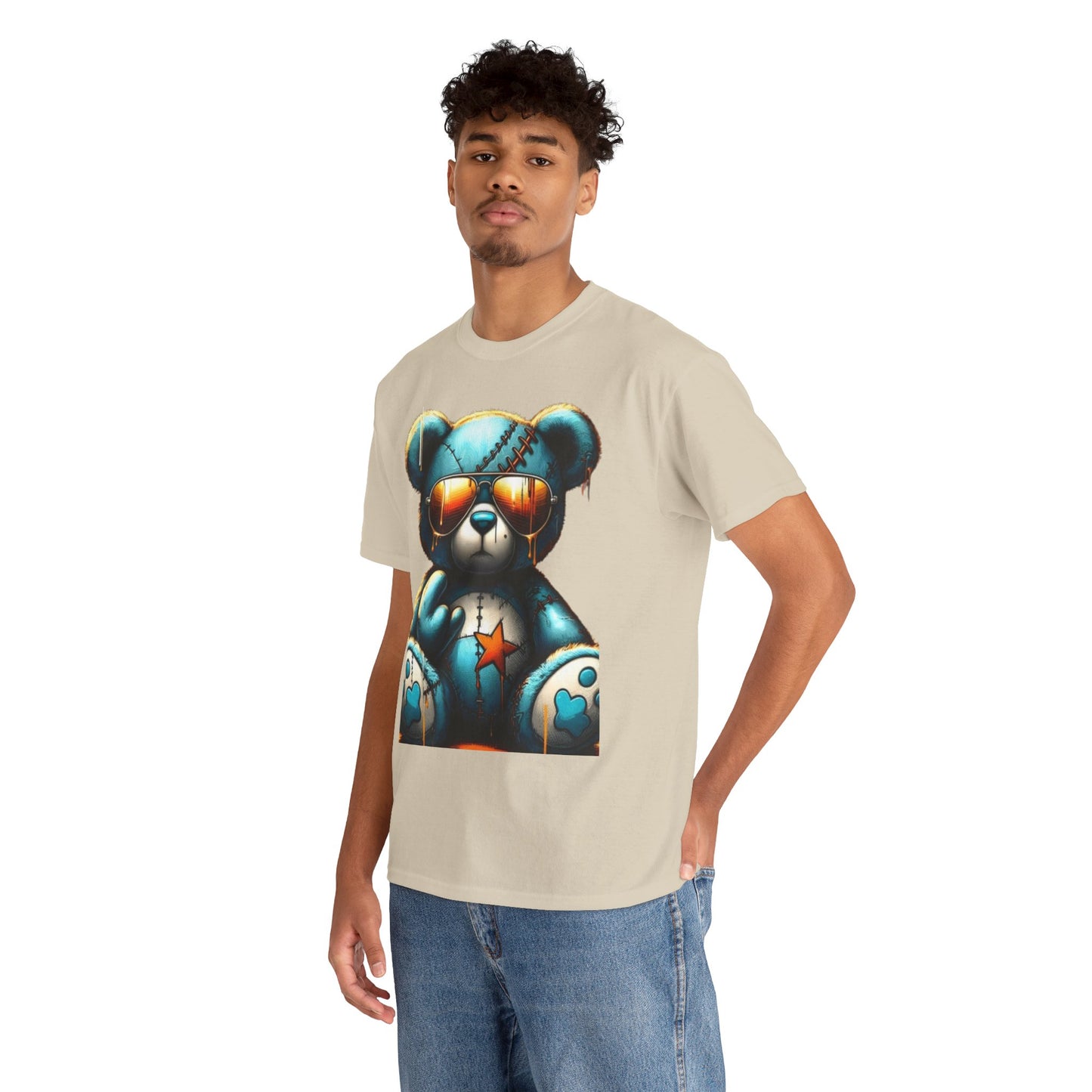Cool Teddy Bear Cotton Graphic Tee