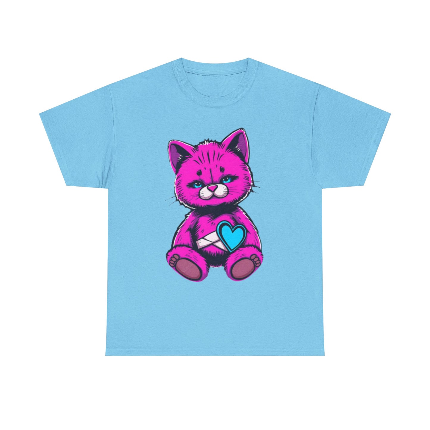 Cute Cat Graphic Cotton Tee