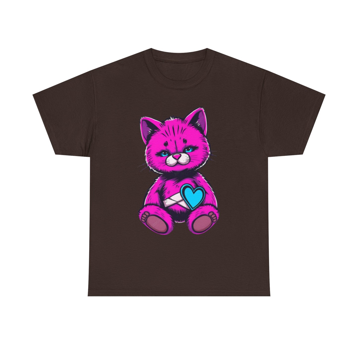 Cute Cat Graphic Cotton Tee