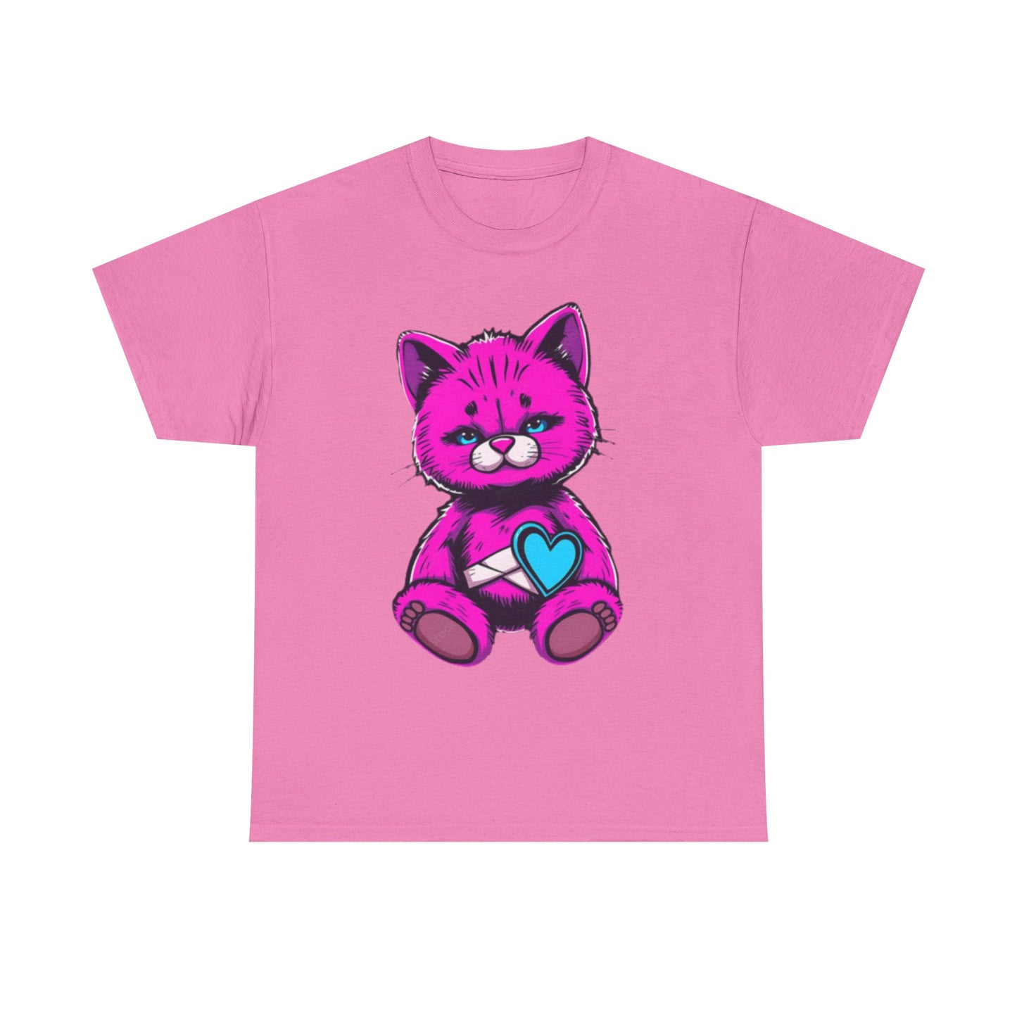 Cute Cat Graphic Cotton Tee