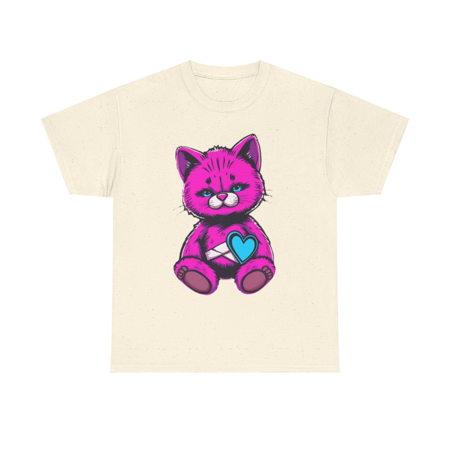 Cute Cat Graphic Cotton Tee