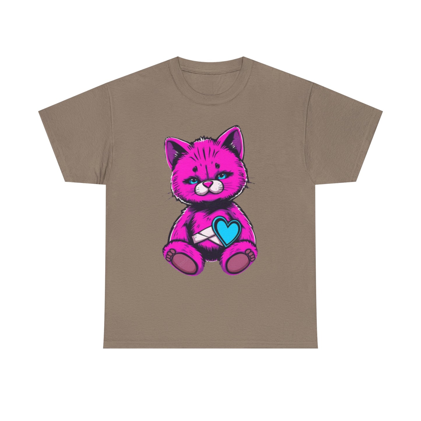 Cute Cat Graphic Cotton Tee