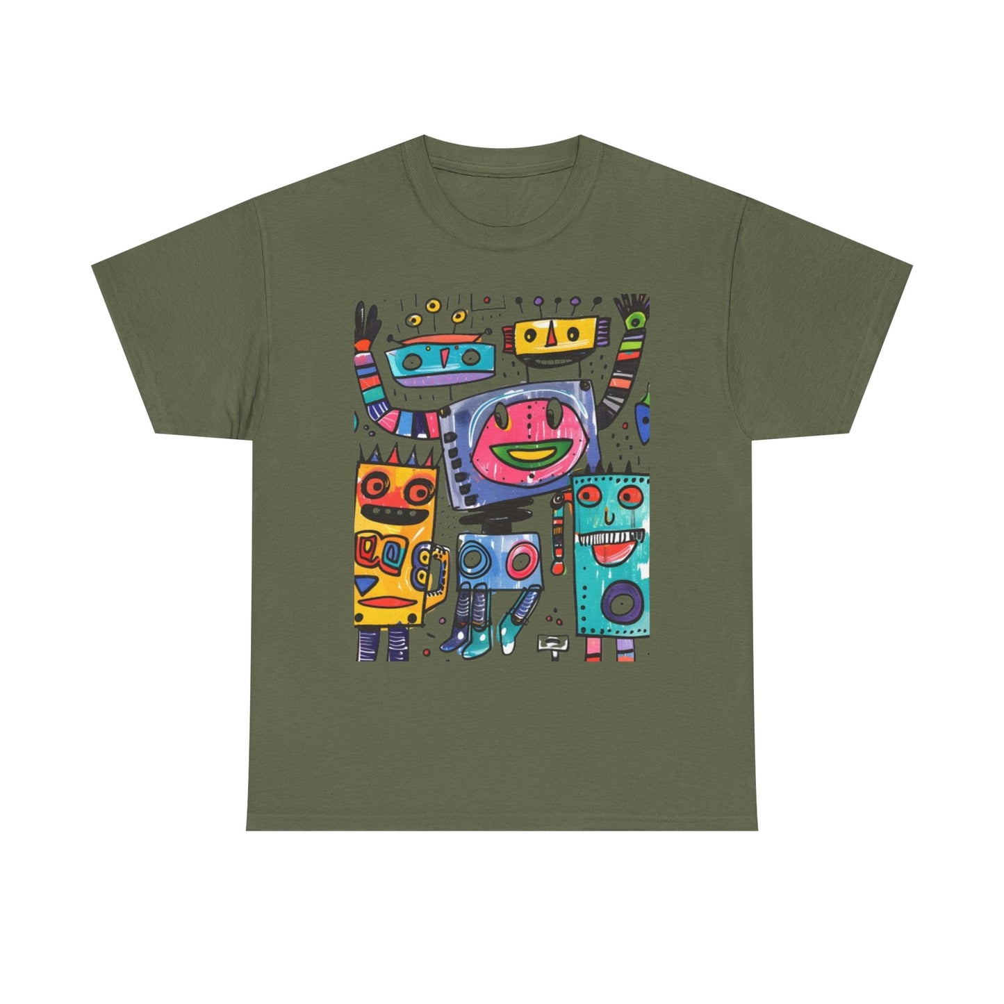 Colorful Graphic Cotton Tee