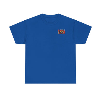 Vibrant Cat Art Cotton Tee