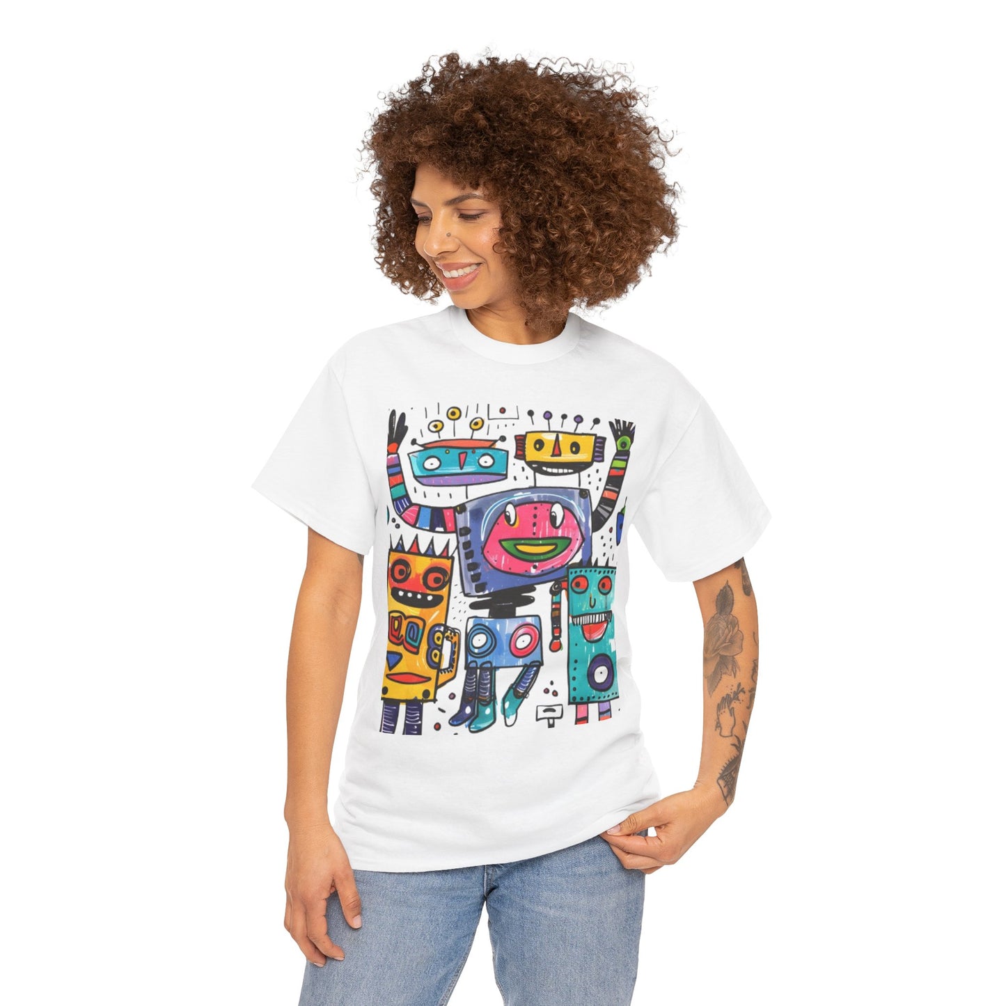 Colorful Graphic Cotton Tee