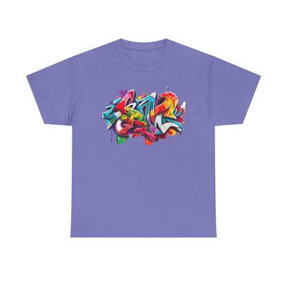 Colorful Graffiti Cotton Tee
