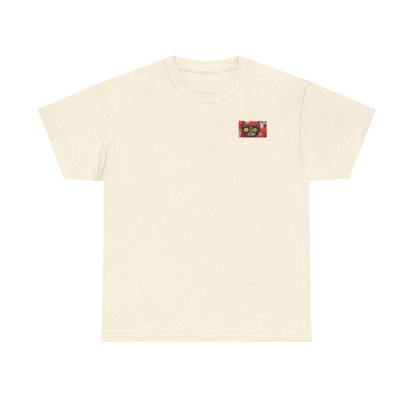 Vibrant Cat Art Cotton Tee