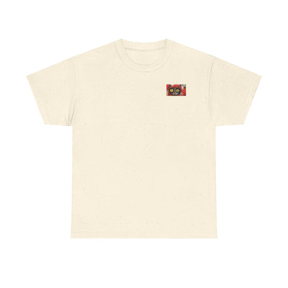 Vibrant Cat Art Cotton Tee