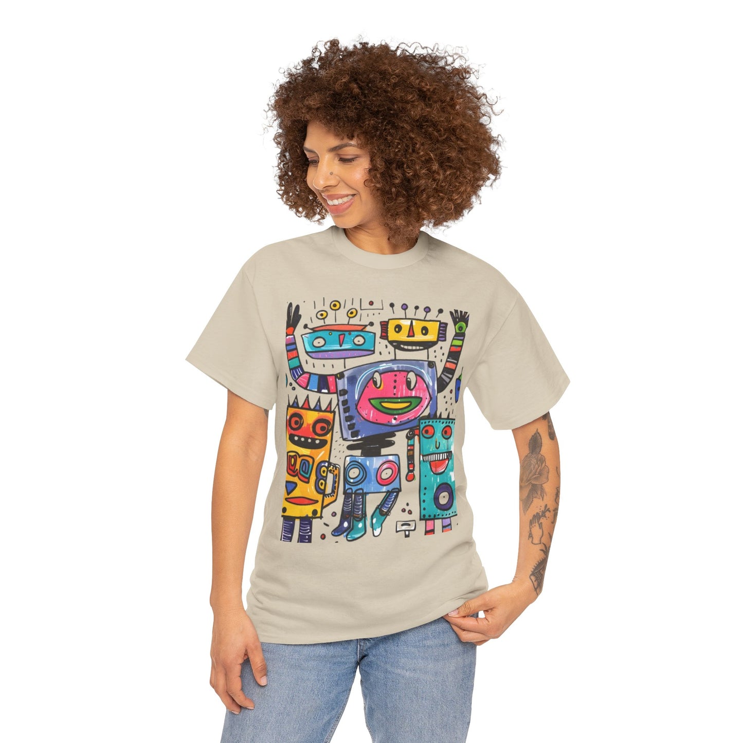 Colorful Graphic Cotton Tee
