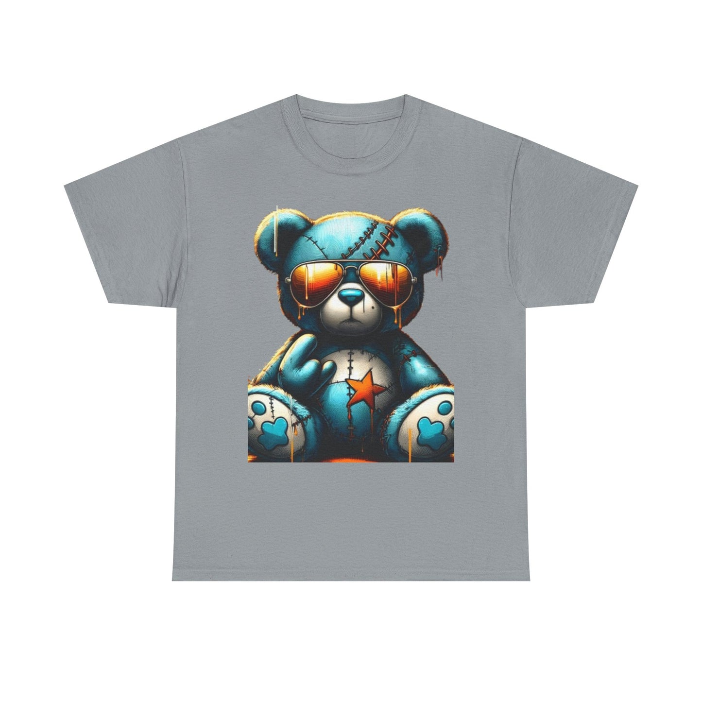 Cool Teddy Bear Cotton Graphic Tee