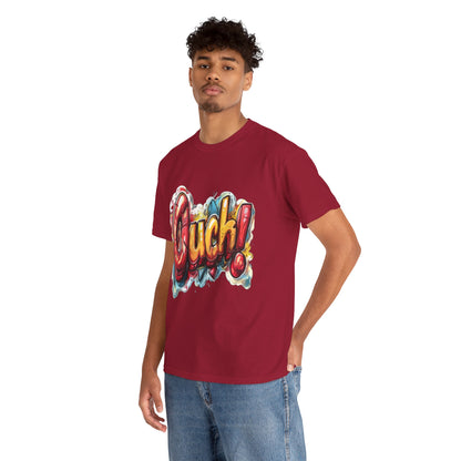 Vibrant Graphic Cotton Tee - 'Ouch!'