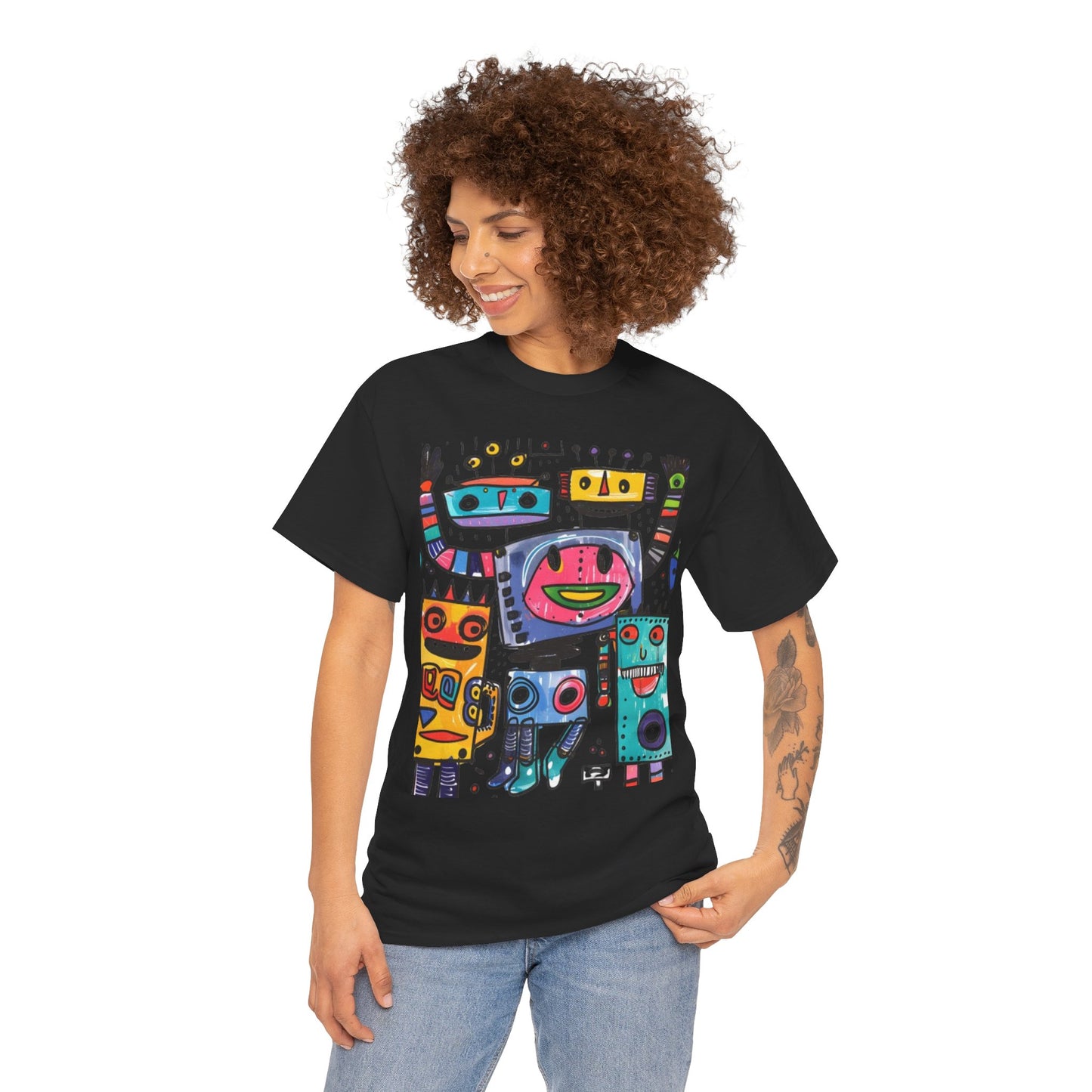 Colorful Graphic Cotton Tee