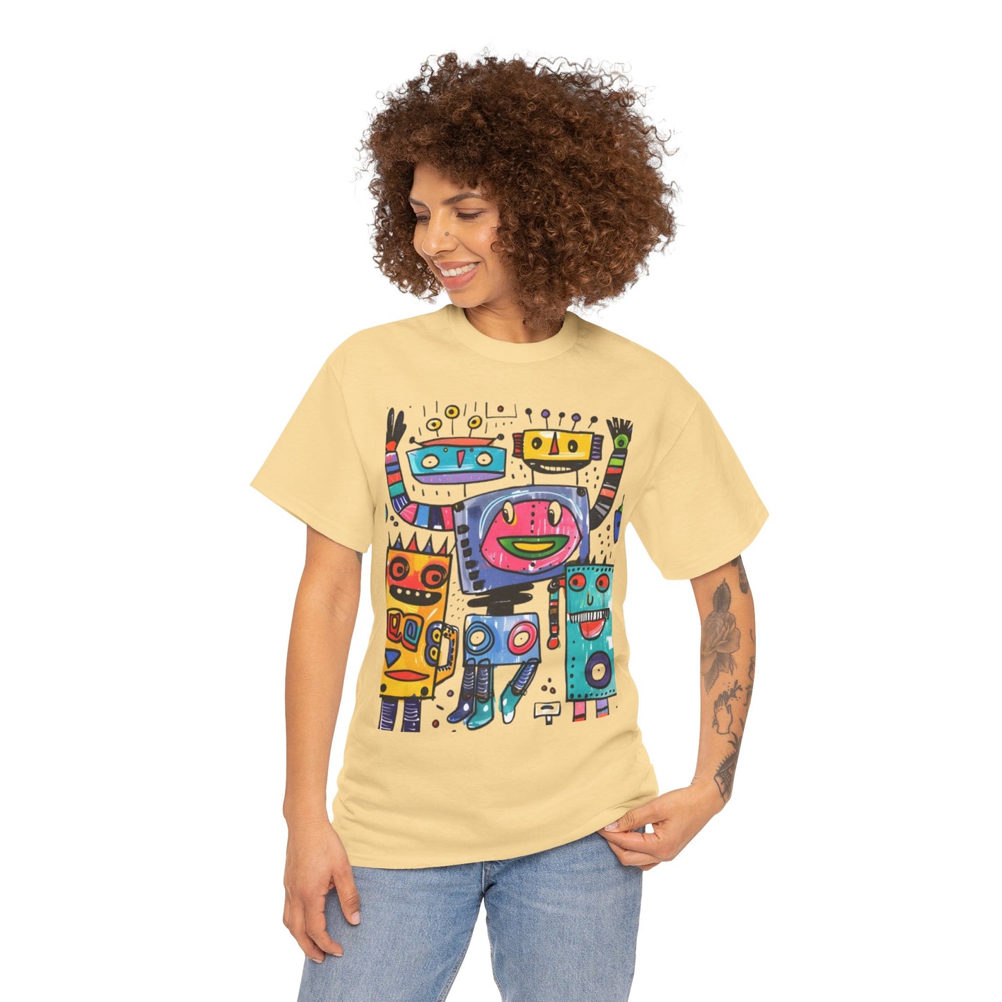 Colorful Graphic Cotton Tee