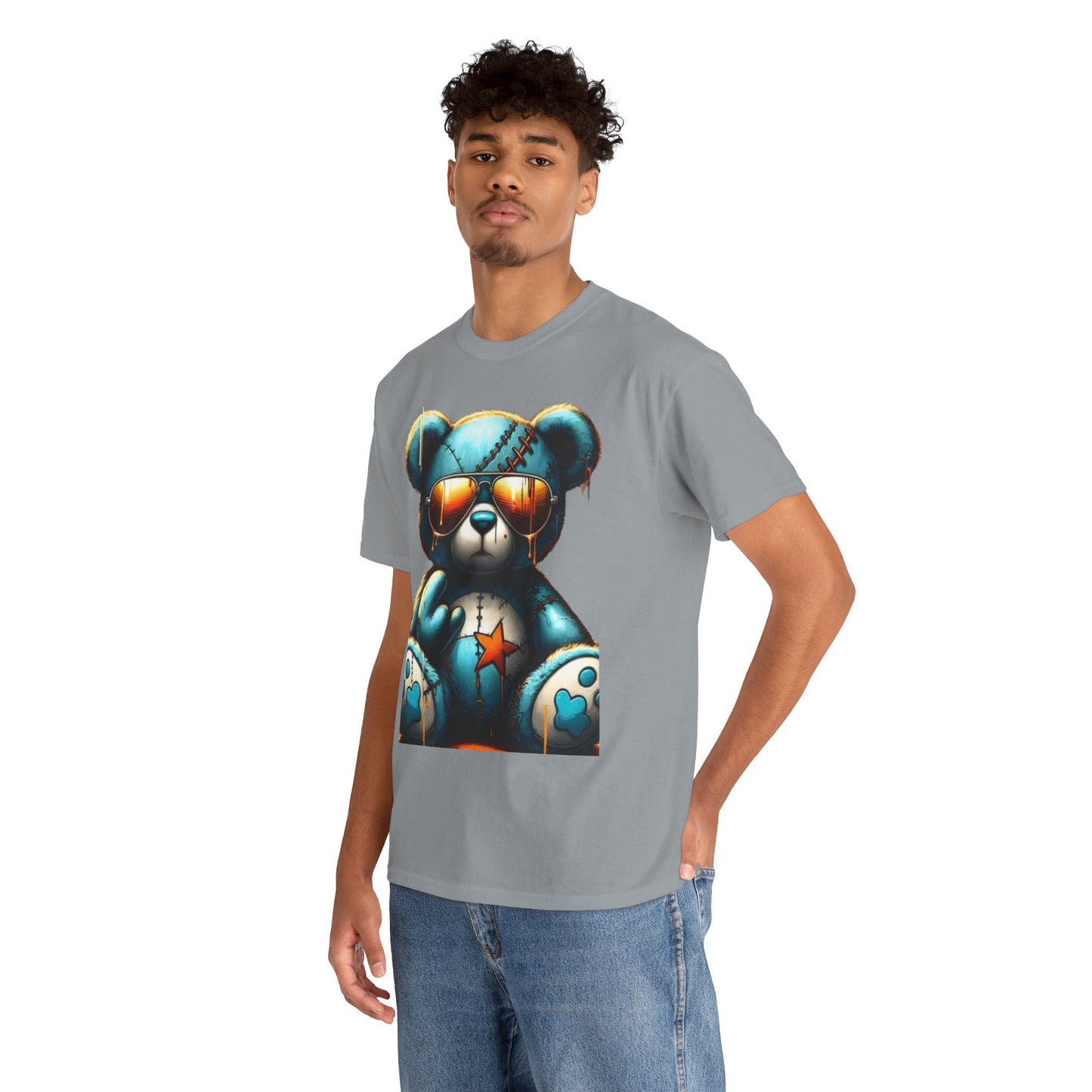 Cool Teddy Bear Cotton Graphic Tee