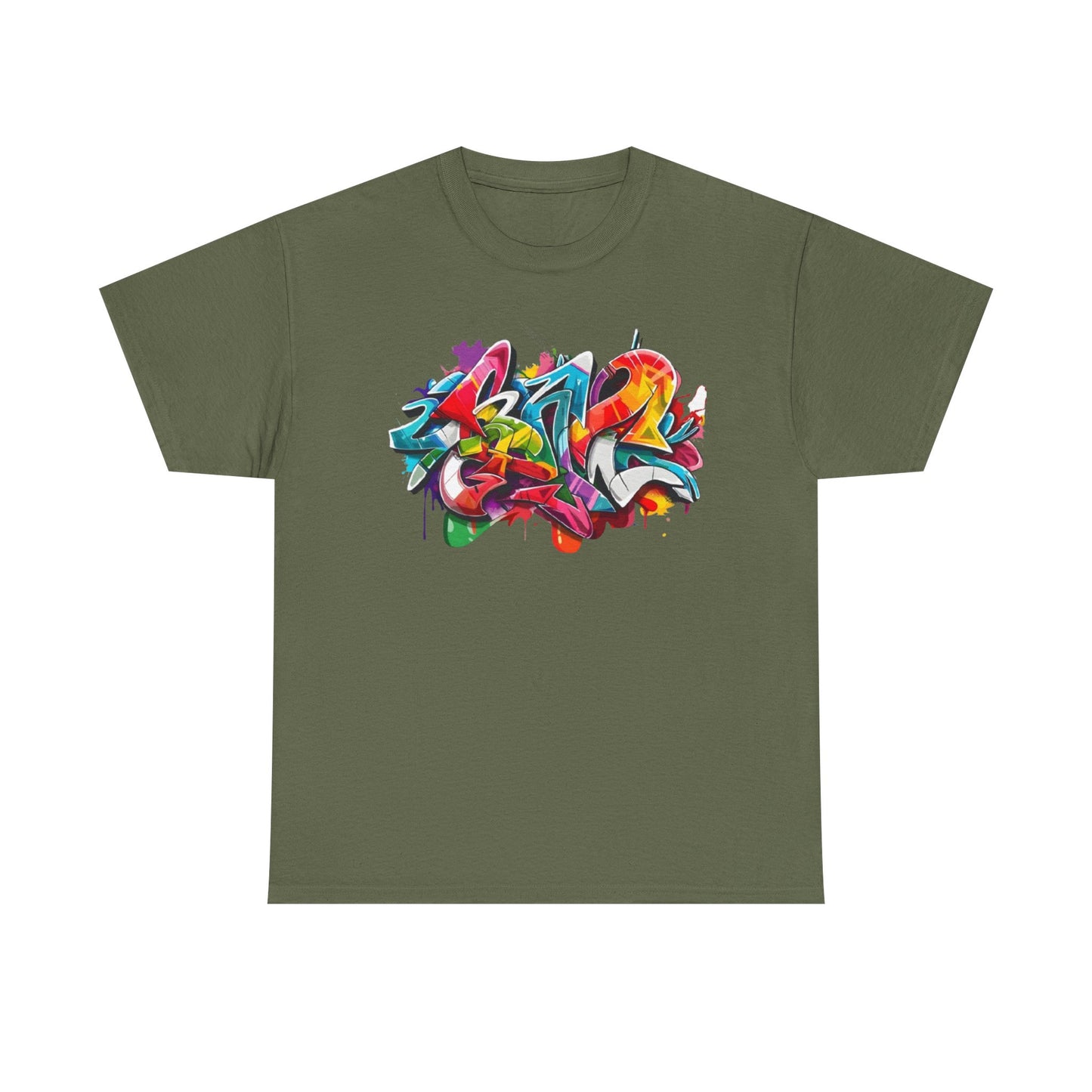 Colorful Graffiti Cotton Tee