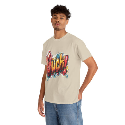 Vibrant Graphic Cotton Tee - 'Ouch!'