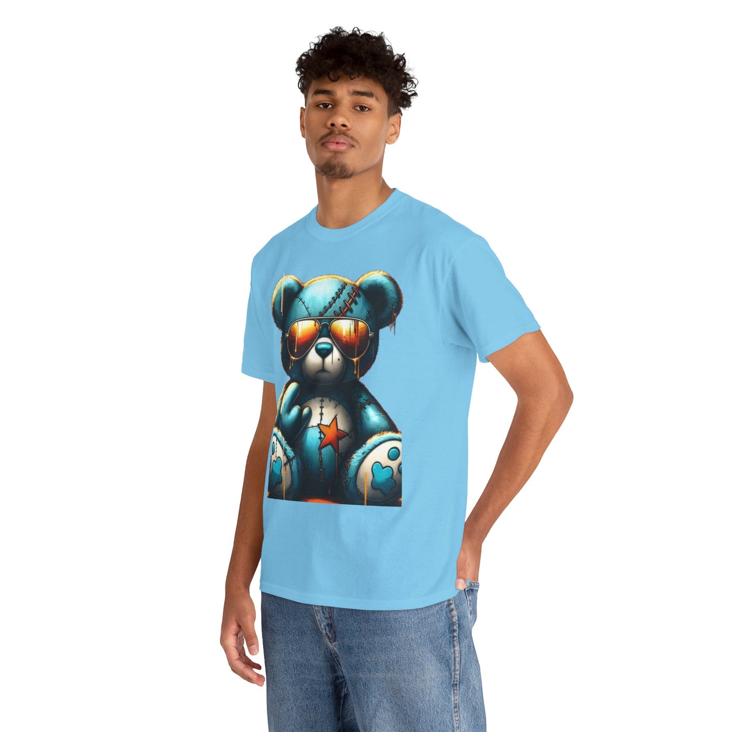 Cool Teddy Bear Cotton Graphic Tee