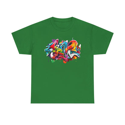 Colorful Graffiti Cotton Tee