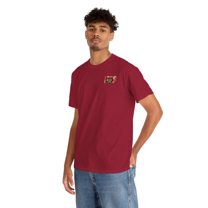 Vibrant Cat Art Cotton Tee