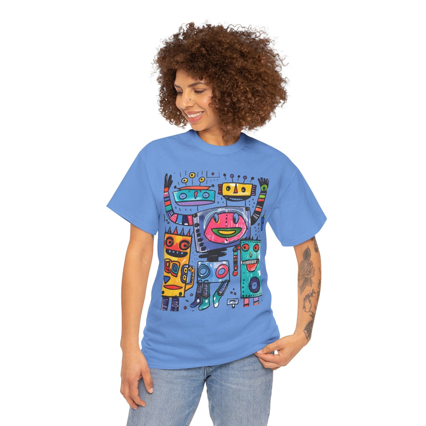 Colorful Graphic Cotton Tee