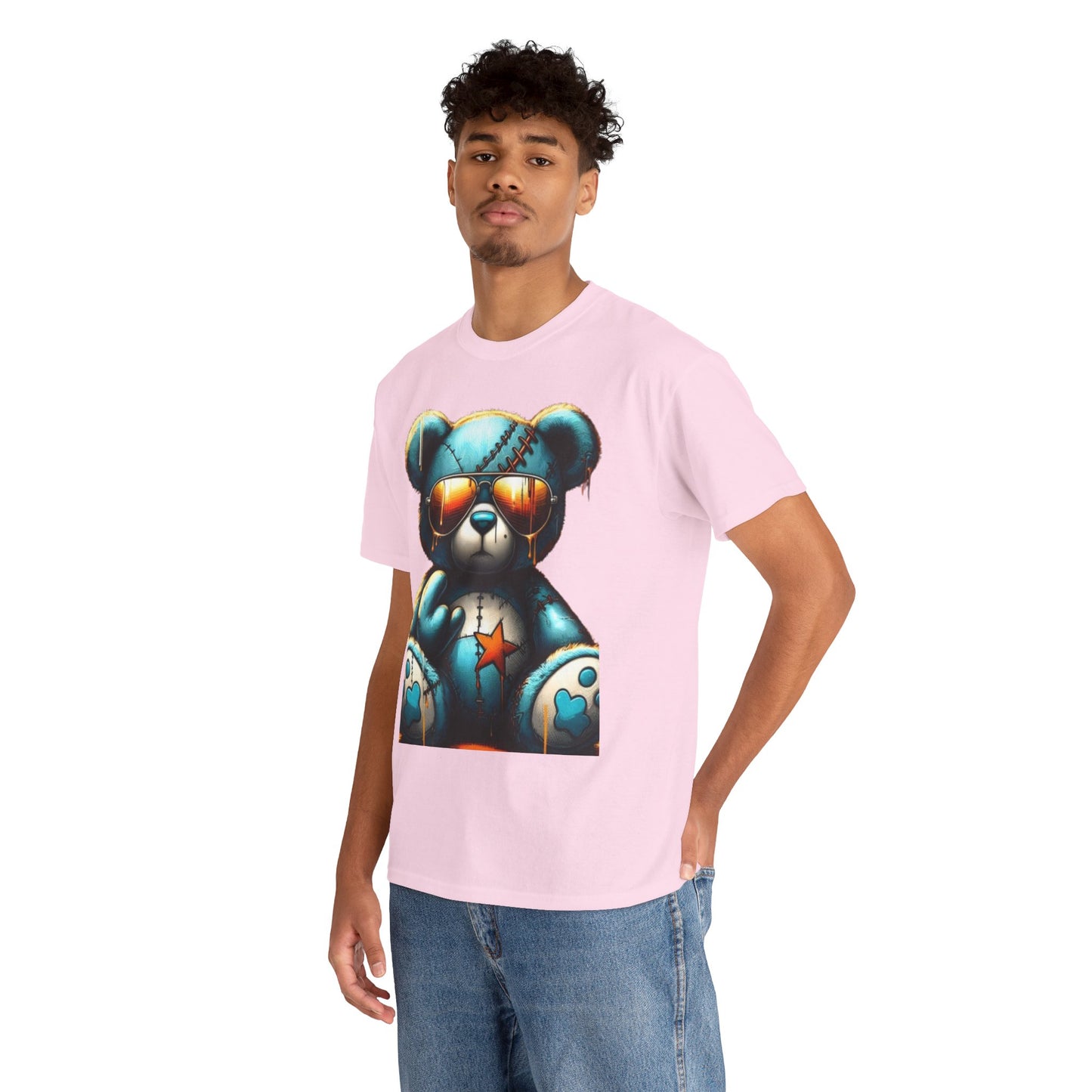 Cool Teddy Bear Cotton Graphic Tee