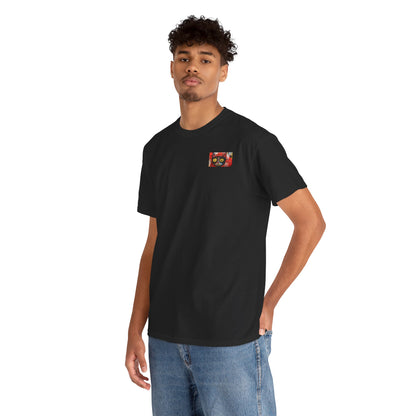 Vibrant Cat Art Cotton Tee