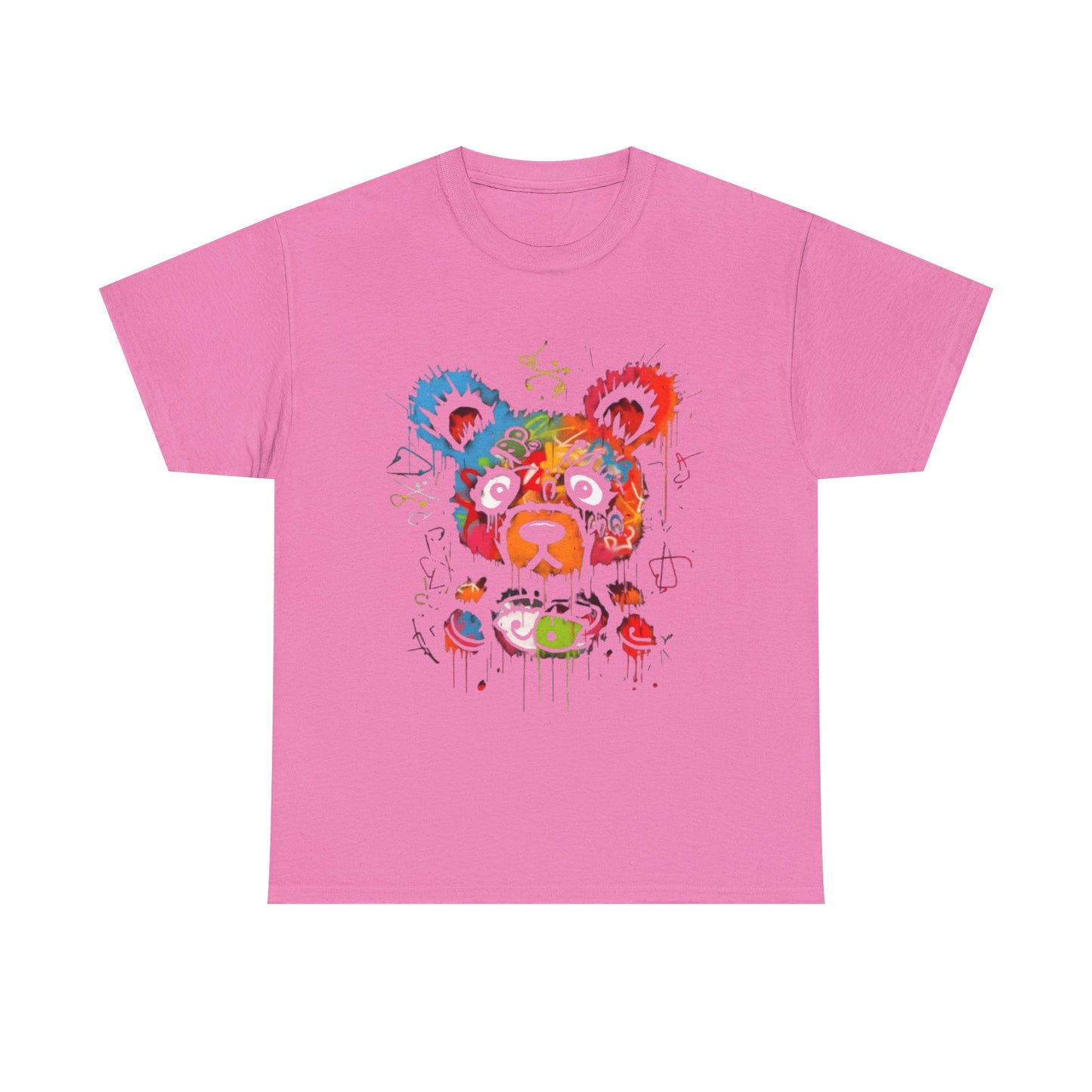 Colorful Bear Art Heavy Cotton Tee