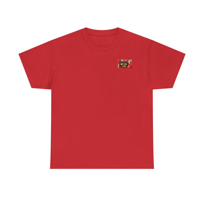 Vibrant Cat Art Cotton Tee