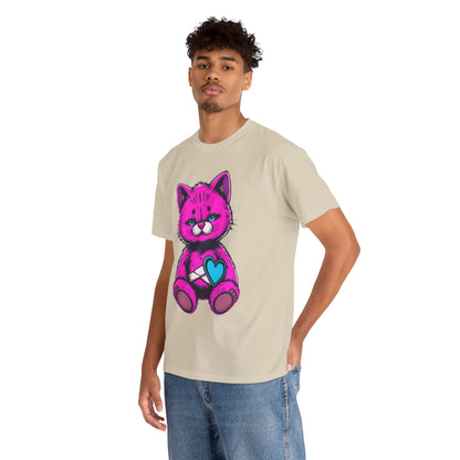 Cute Cat Graphic Cotton Tee