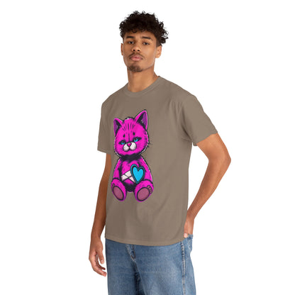 Cute Cat Graphic Cotton Tee