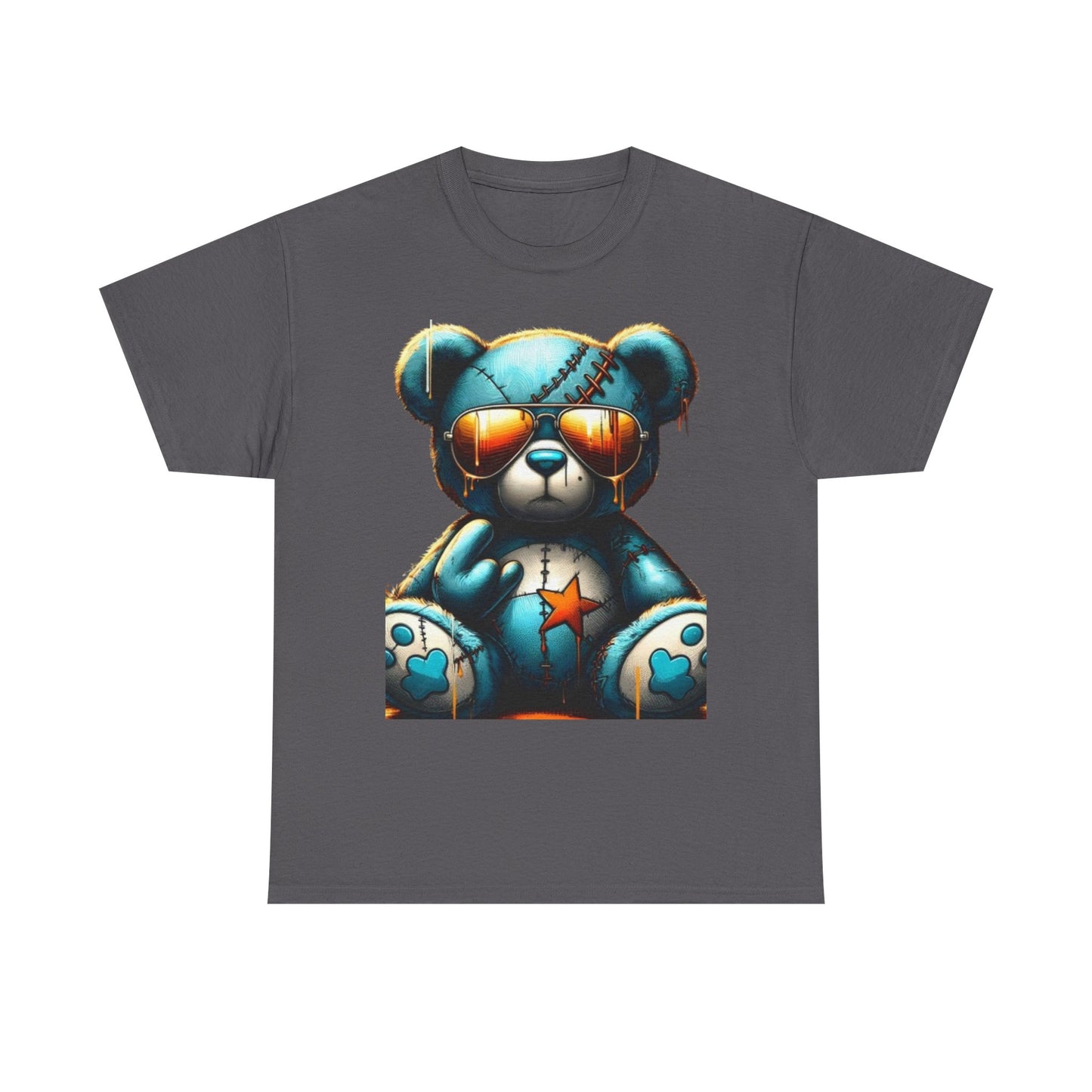 Cool Teddy Bear Cotton Graphic Tee