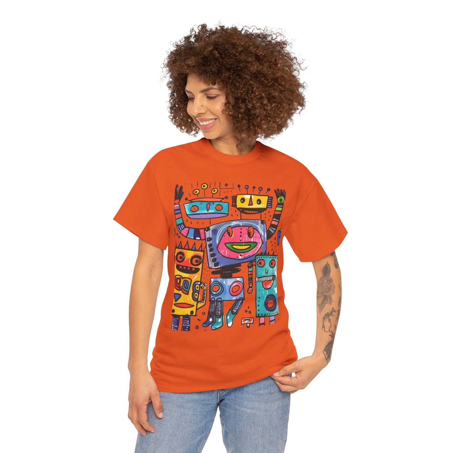 Colorful Graphic Cotton Tee