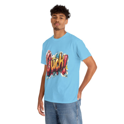 Vibrant Graphic Cotton Tee - 'Ouch!'