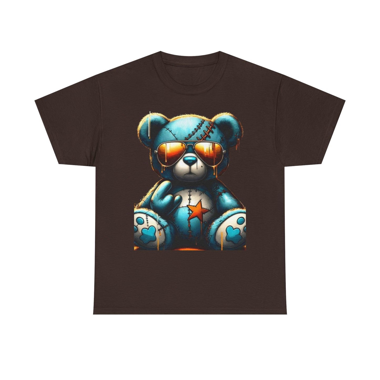 Cool Teddy Bear Cotton Graphic Tee