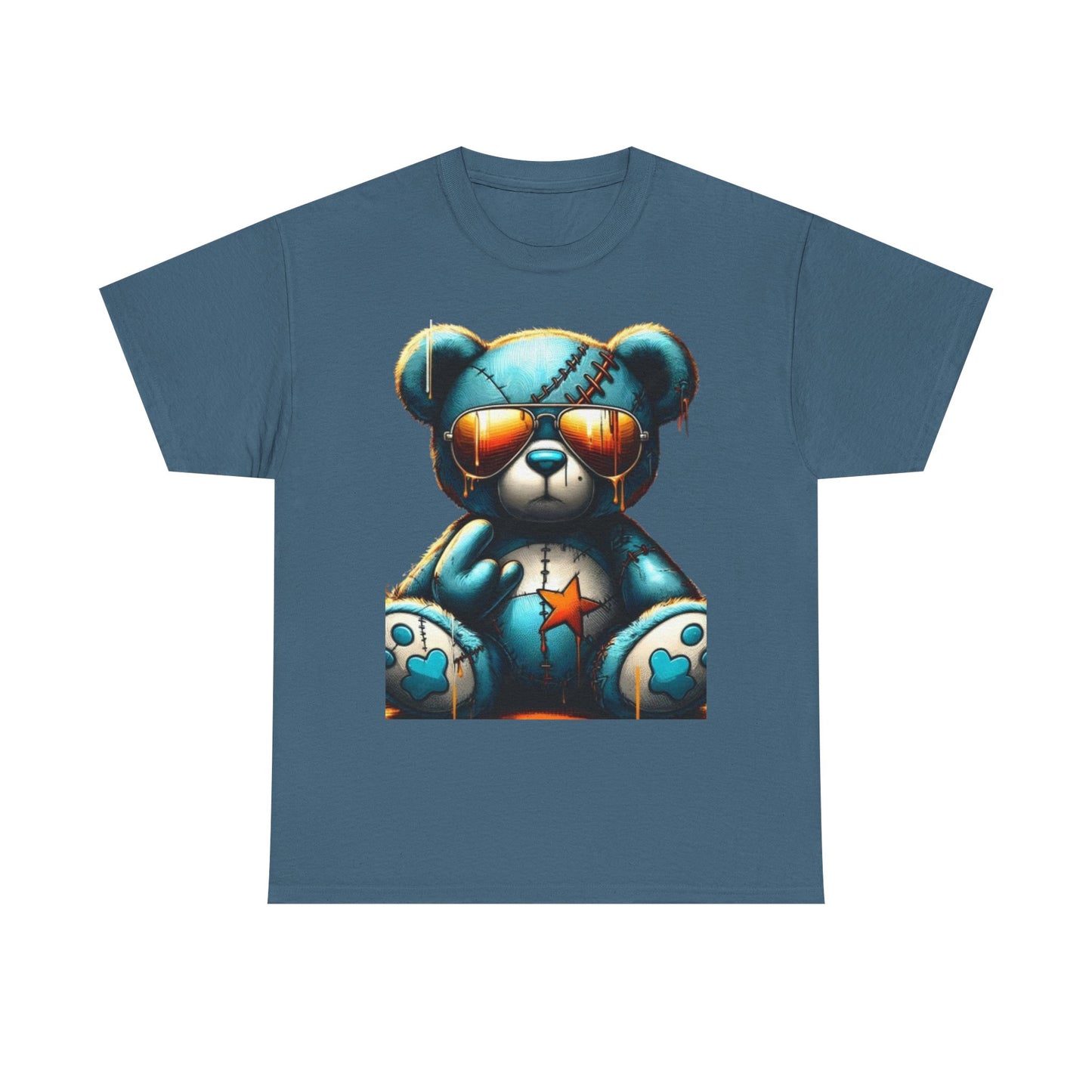 Cool Teddy Bear Cotton Graphic Tee