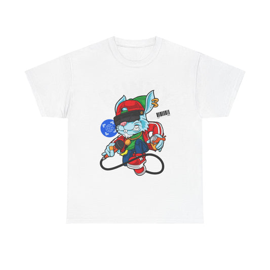 Cool Cartoon Bunny Unisex Cotton Tee