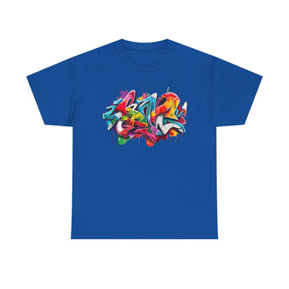 Colorful Graffiti Cotton Tee