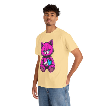 Cute Cat Graphic Cotton Tee