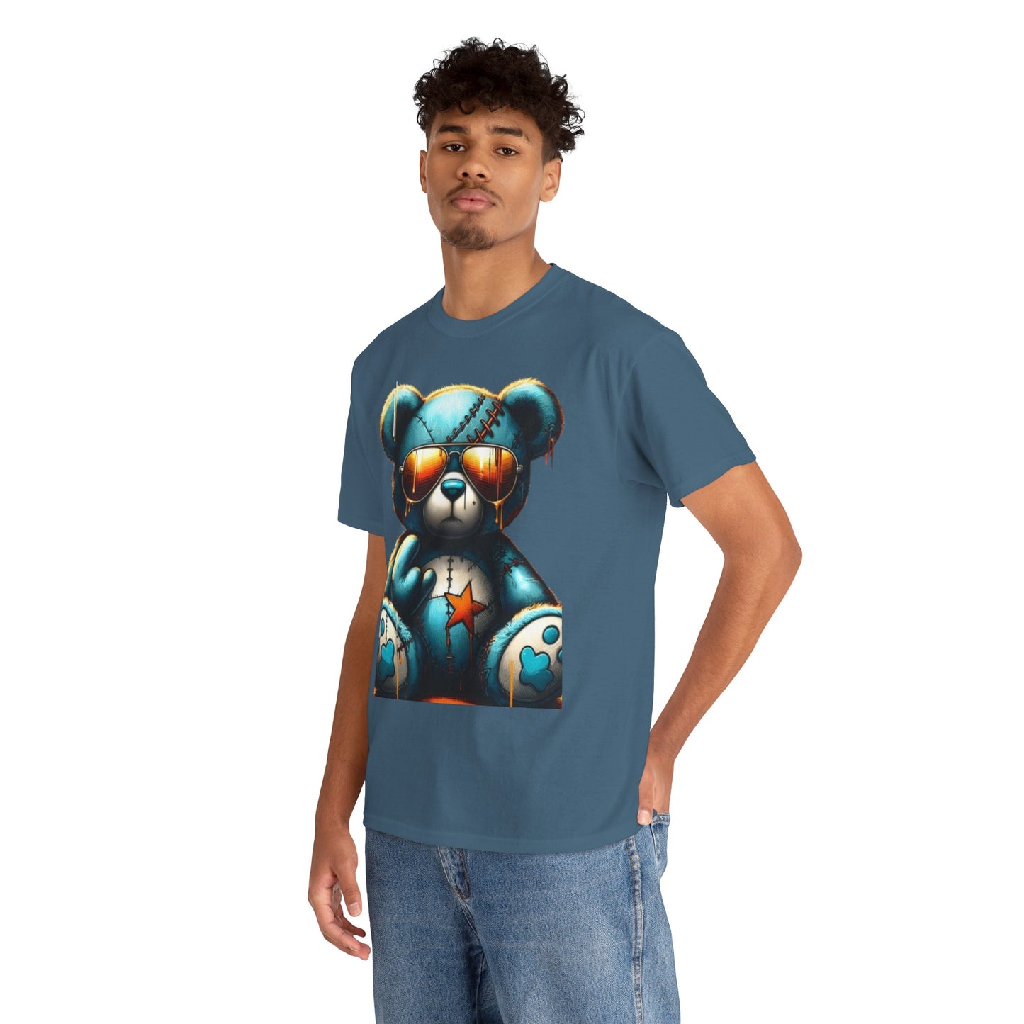 Cool Teddy Bear Cotton Graphic Tee