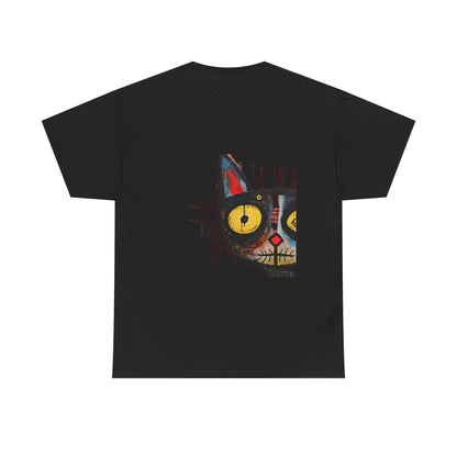 Vibrant Cat Art Cotton Tee