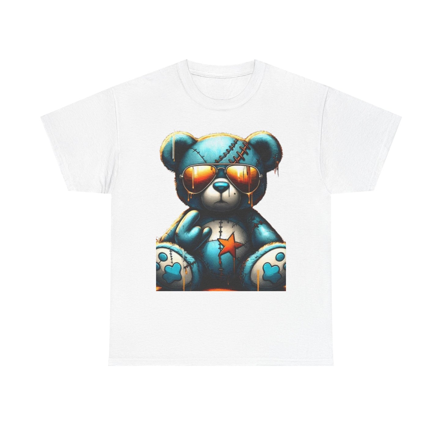 Cool Teddy Bear Cotton Graphic Tee