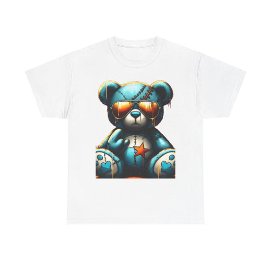Cool Teddy Bear Cotton Graphic Tee