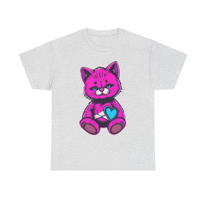 Cute Cat Graphic Cotton Tee