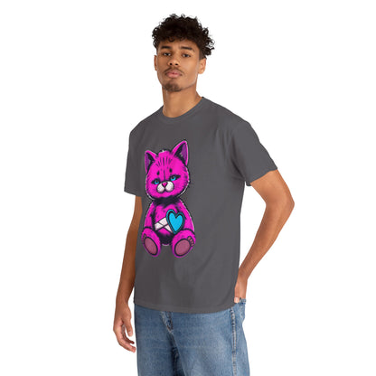 Cute Cat Graphic Cotton Tee