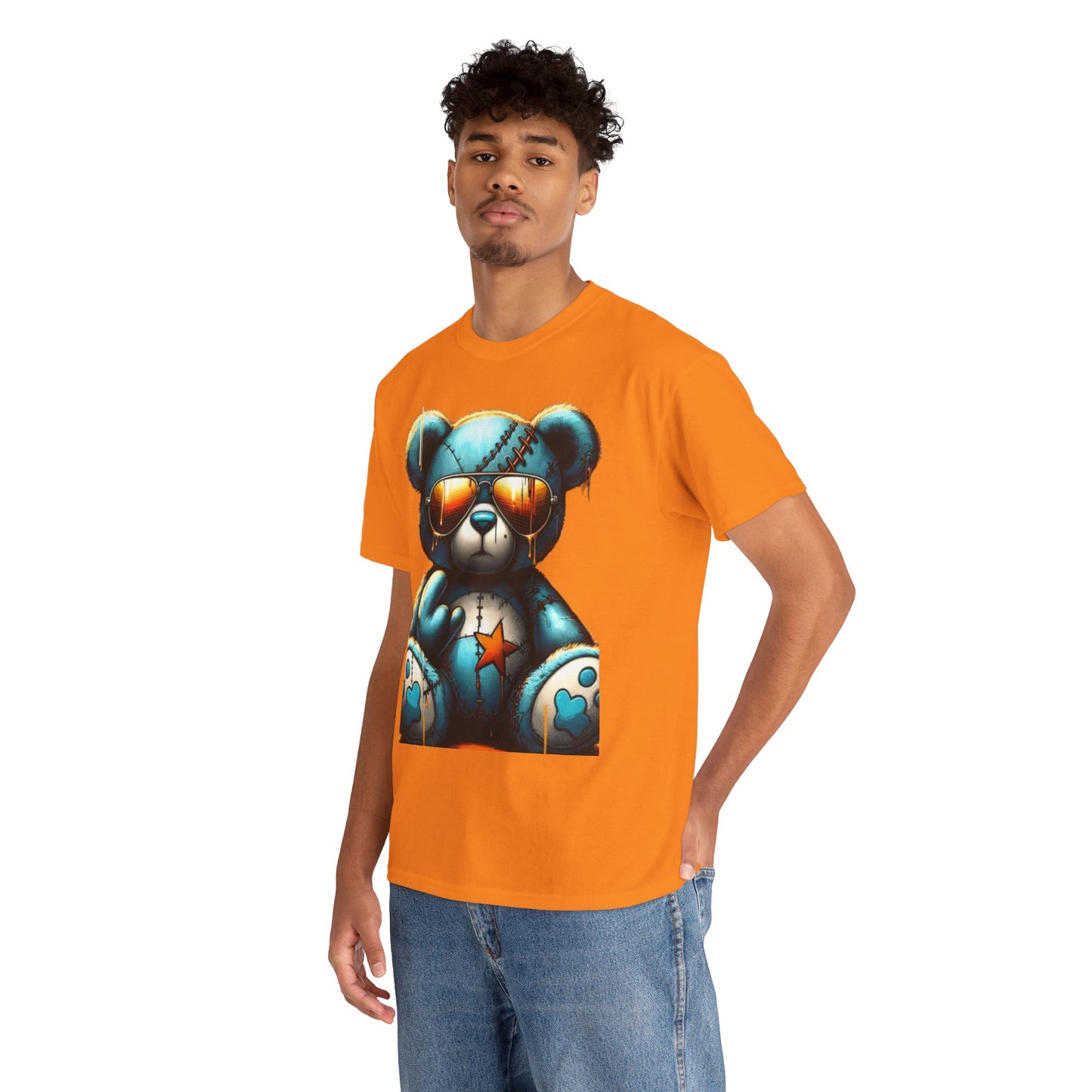 Cool Teddy Bear Cotton Graphic Tee