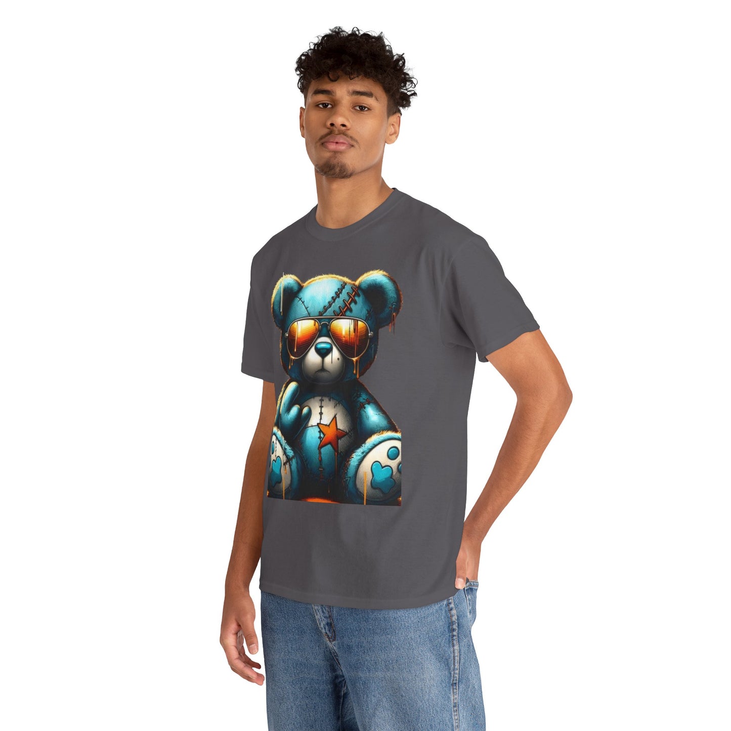 Cool Teddy Bear Cotton Graphic Tee