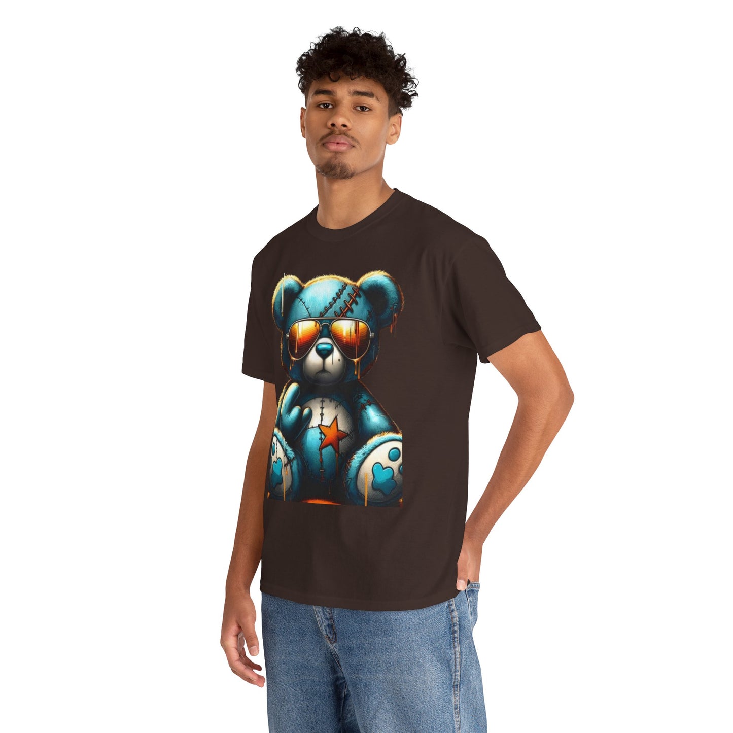 Cool Teddy Bear Cotton Graphic Tee