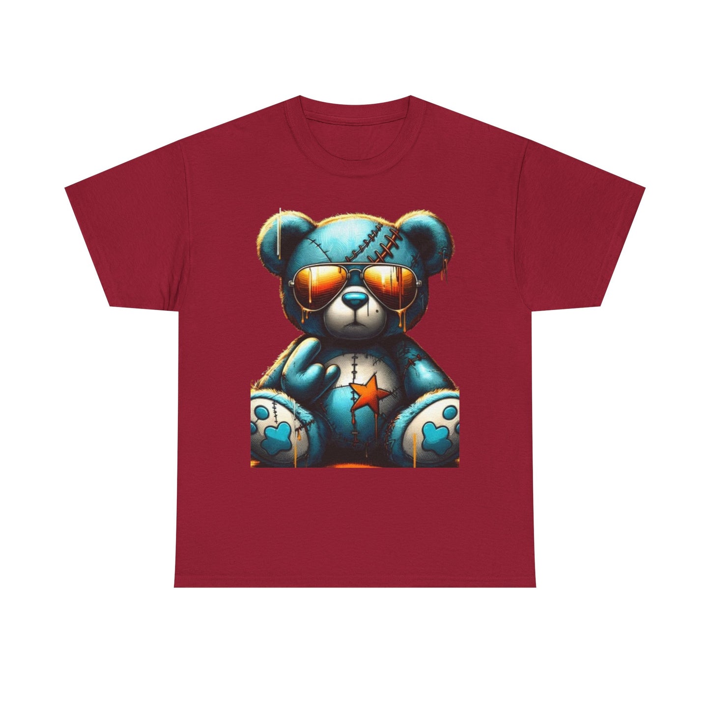 Cool Teddy Bear Cotton Graphic Tee