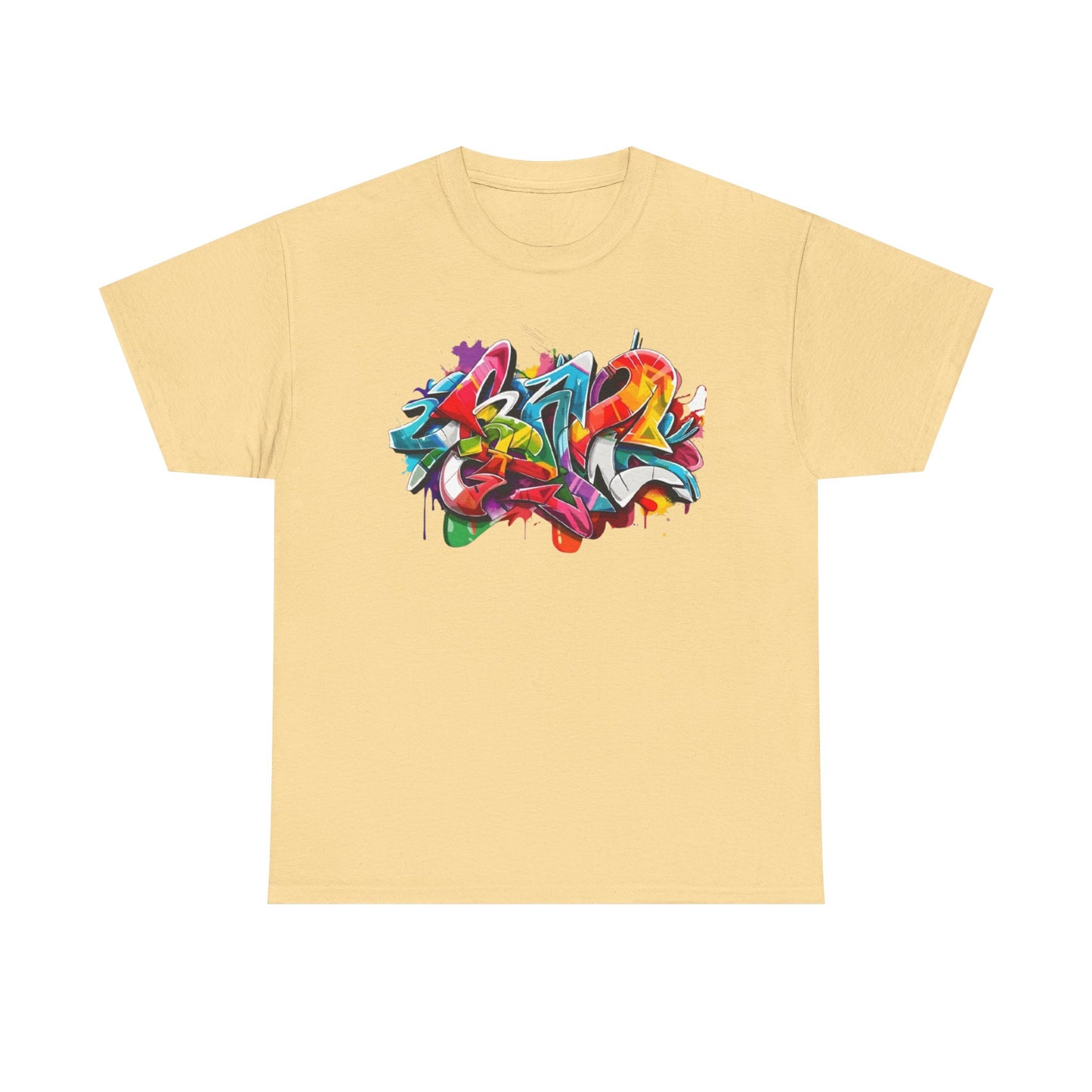 Colorful Graffiti Cotton Tee