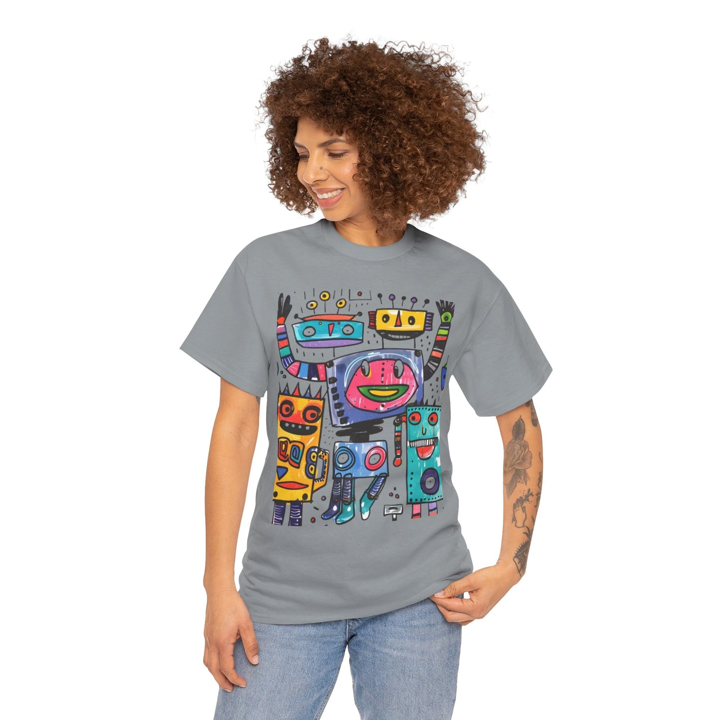 Colorful Graphic Cotton Tee